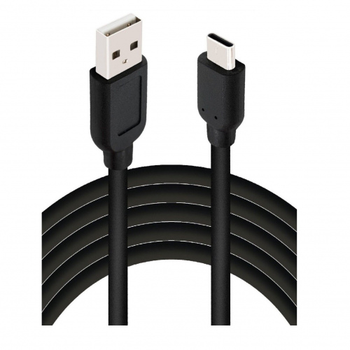 1m USB-C Ladekabel Schnellladekabel schwarz