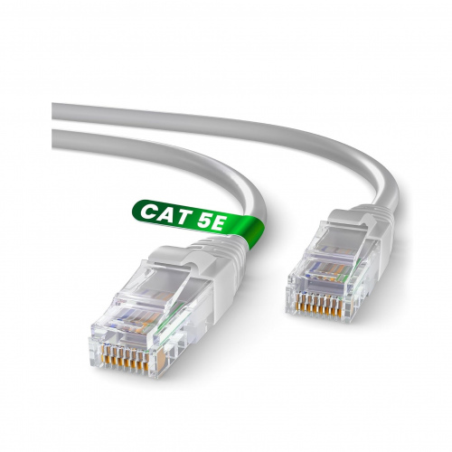 10m CAT 5E Patchkabel Netzwerkkabel RJ45 LAN grau